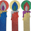 Sparkling Foam Decorative Candle 8 Candles 9" (closeout)