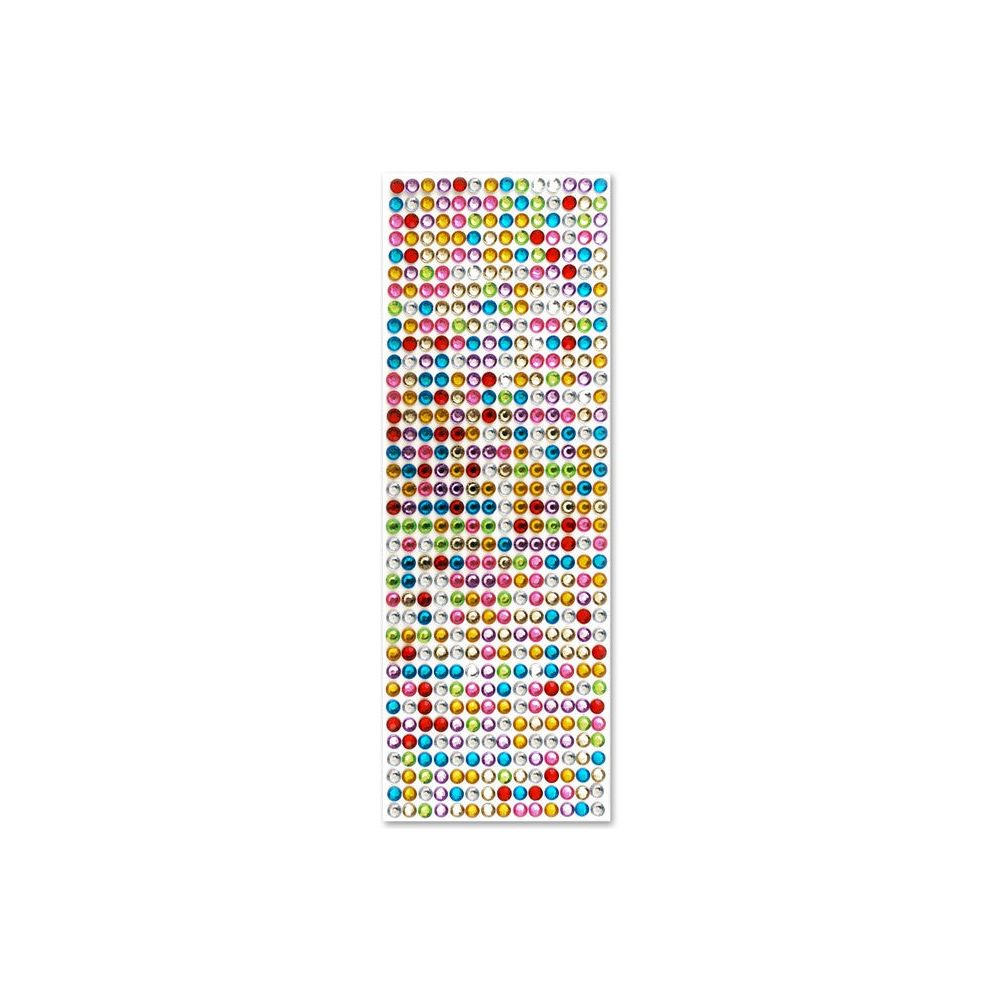 Adhesive Rhinestone Assorted 6mm 504/pk