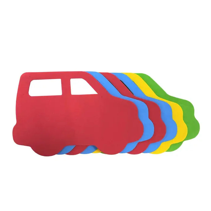 6 ct. Foam Shape, Car. 5" x 7.87 "