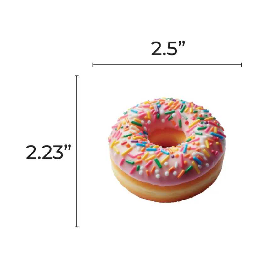 Pink Doughnut 2.5" 20/pk