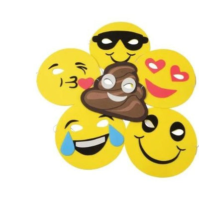 Emoticon Foam Masks 7.5" 12/pcs.