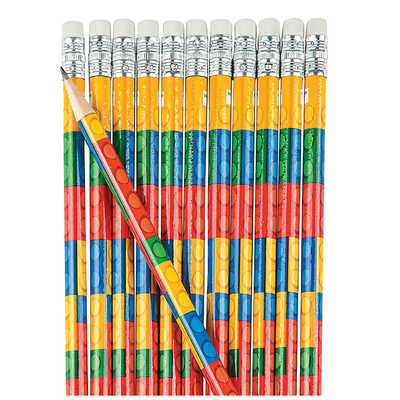 Wooden Color Brick Pencils 24/pk