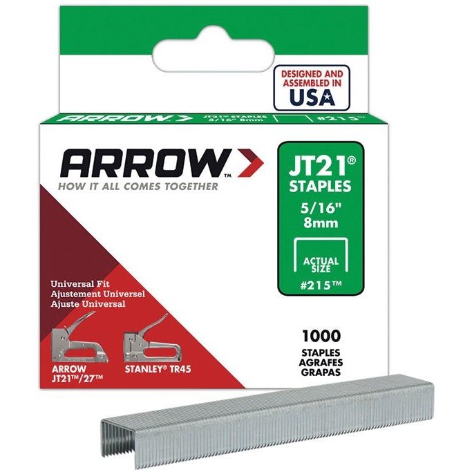 Arrow staples JT21 5/16" 1000/pk