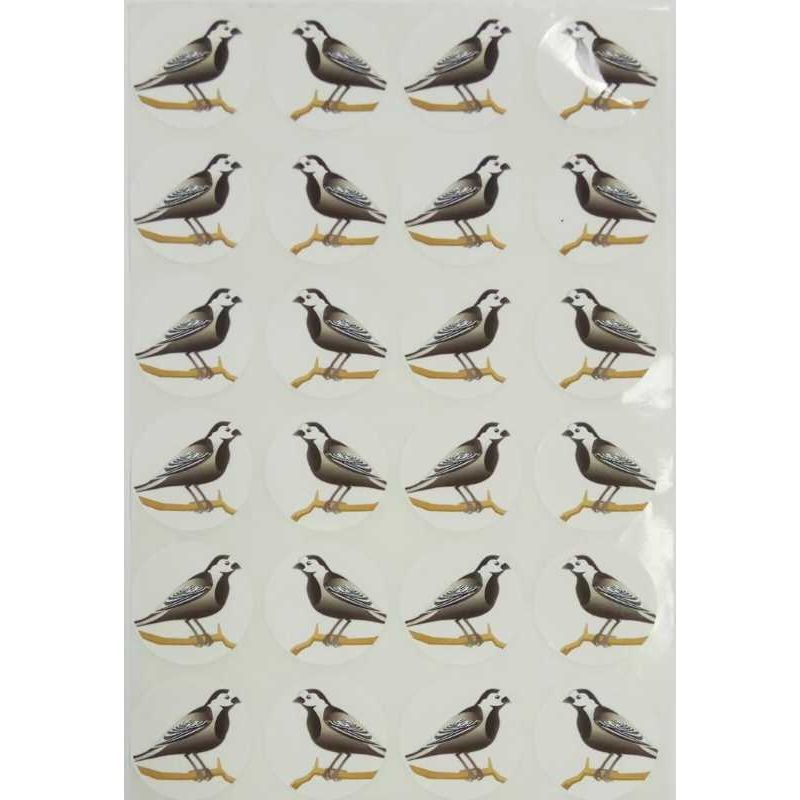 Pigeon Bird Stickers 1" (10 Sheets)