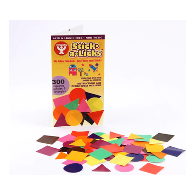 Stick a Licks Squares Circles and Triangles (150/pk)