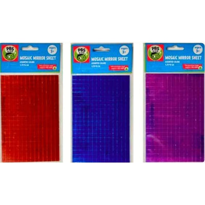 Mosaic Mirror Sheets 9.75 x 15cm Assorted 294 pcs