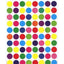 Color Coding Dot Sticker (Assorted Colors, 3/4", 25)