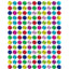 Metallic Assorted Dot Stickers 10 Sheets (1/2")