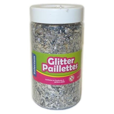 Silver Glitter Paillettes, 4 oz. (112 g) (Closeout)