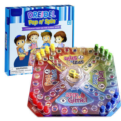 Dreidel Pop 'n Spin Game 10.00" x 10.00" x 1.75"