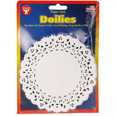 Round Paper Lace Doilies (White, 10", 36 Pack)