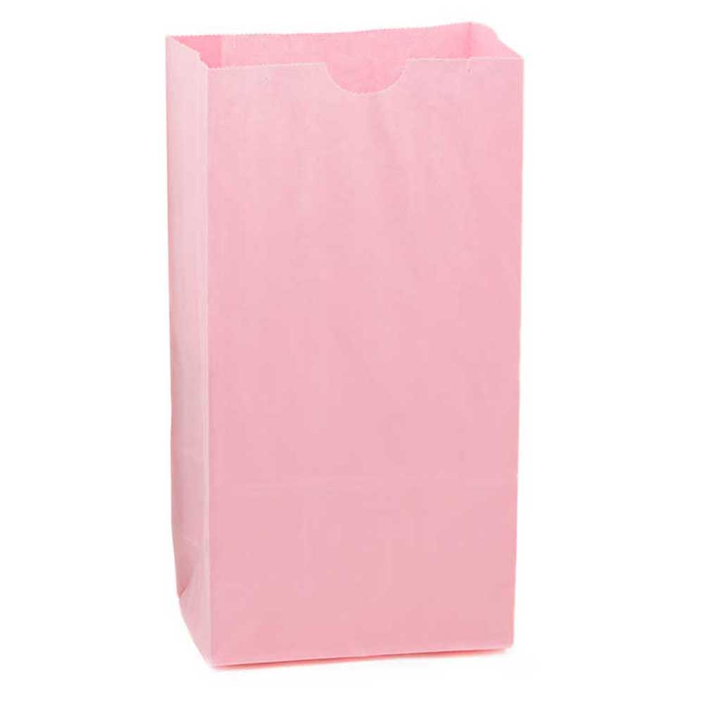 Craft Paper Bags (Small 4.5" x 2.5" x 8.5", Red, 100)