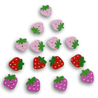 Button Embellishment: Painted Wood Buttons (closeout)