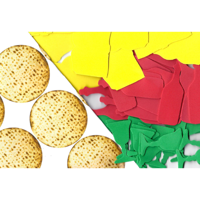 Pasech Foam Mix Set With Matzah Stickers 20 Sets (Limited Stock)
