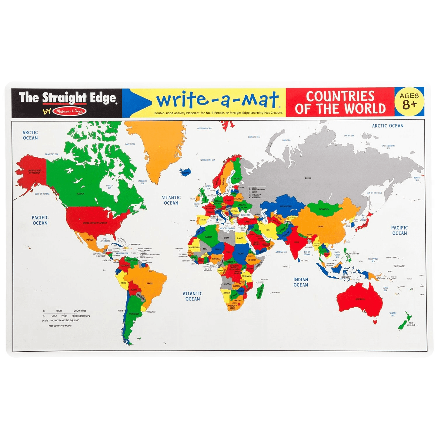 World Map Learning Mats