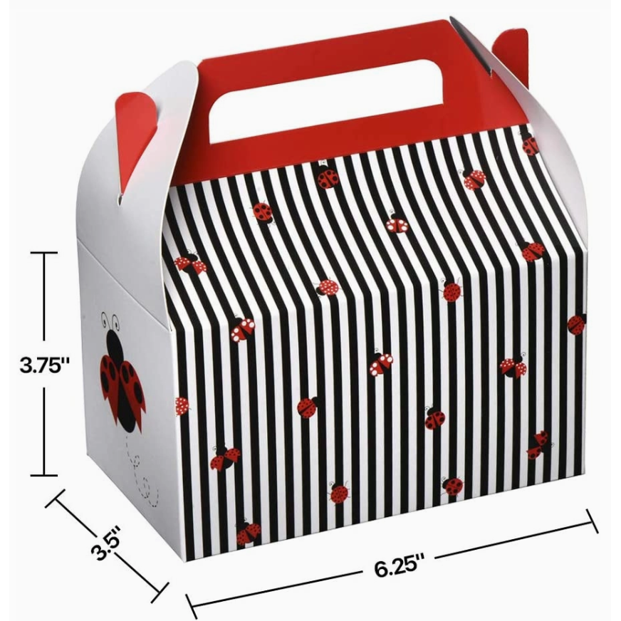 Ladybug Set Box Paper Treat Boxes Ladybug 6.25