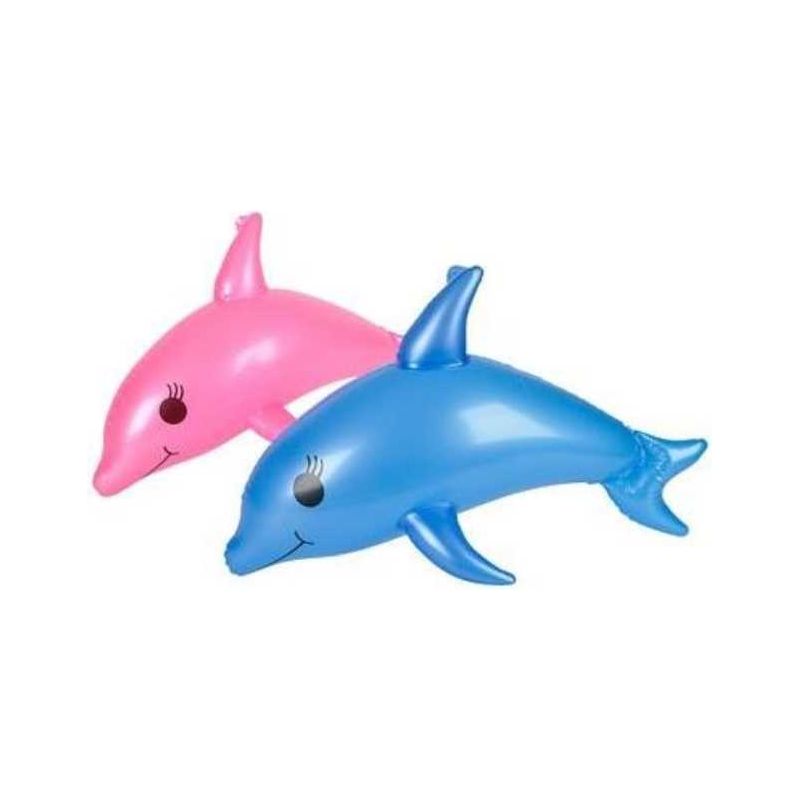 Pearlized Inflatable Dolphin 24" 12/pk