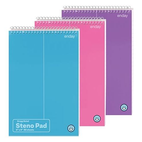Steno Pad Notebook Ruled 6" x 9" 80/ct