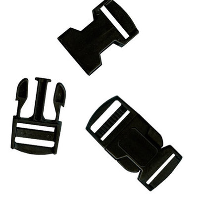 Para Cord Buckles 100  Black (25mm)