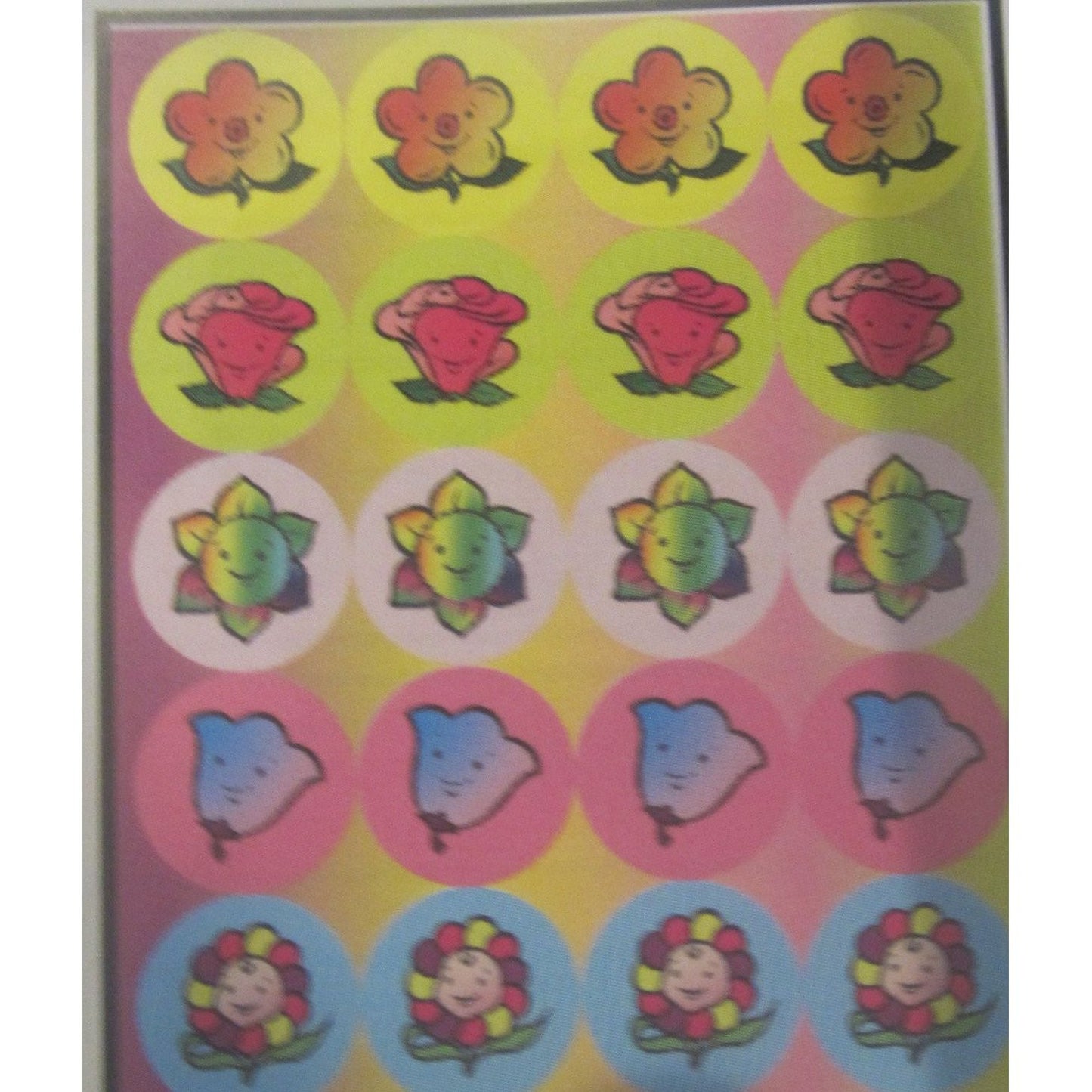 Flower Animated Jumbo Dots (6 Sheets)