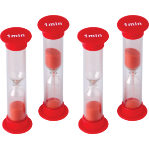 1 Minute Sand Timer Small 4/pk 1” x 3.5”