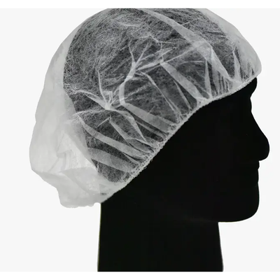 21" Disposable White Hair Net Caps 100/pk