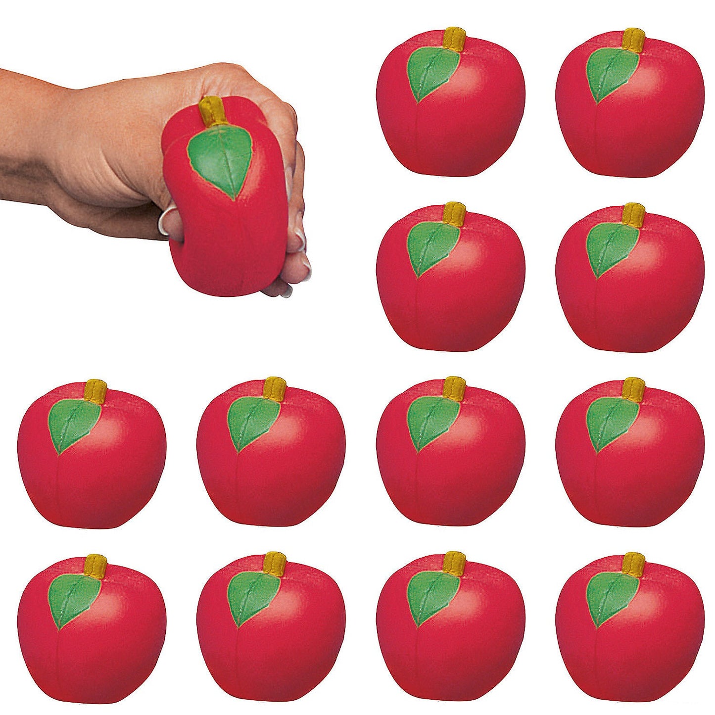 Red Apple Stress Toys 2 1/2" 12/pk