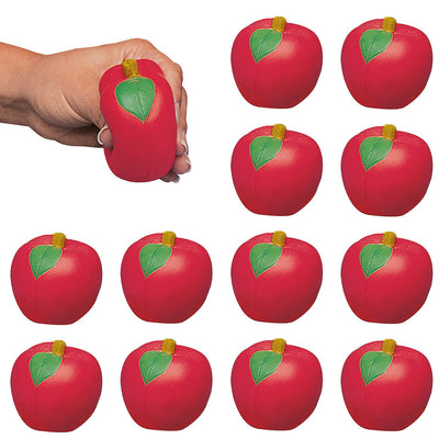 Red Apple Stress Toys 2 1/2" 12/pk