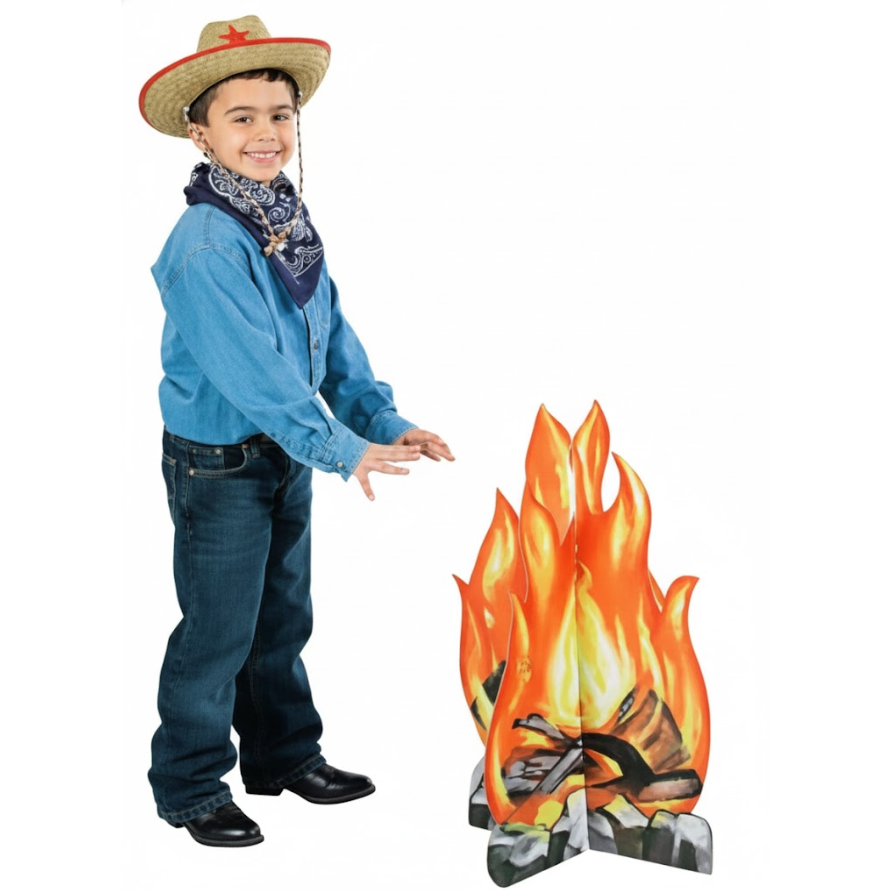 Standup Camp Fire  17" x 27 1/2"