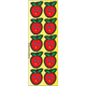 Large Smile Apples Stickers Die Cut