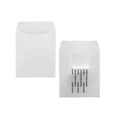Library Pockets 3.5" x 4.875" Self Adhesive White 250/pk