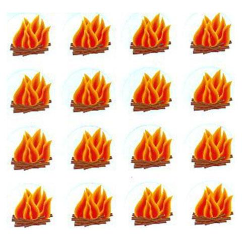 Bonfire Stickers 1.25in Rd | Stickers - Cheshvon Deal – Skool Krafts