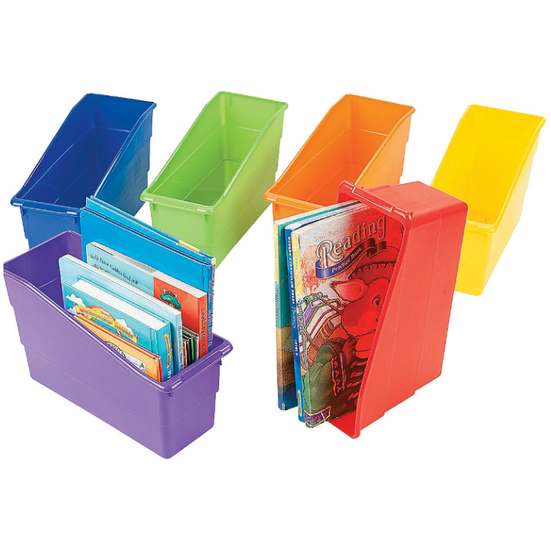 Classroom Book Bins 3.5" x 10 1/2" x 7 1/4" 6/pk