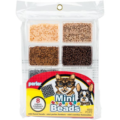Perler Mini Beads Tray - Cool Colors, 8,000 Beads