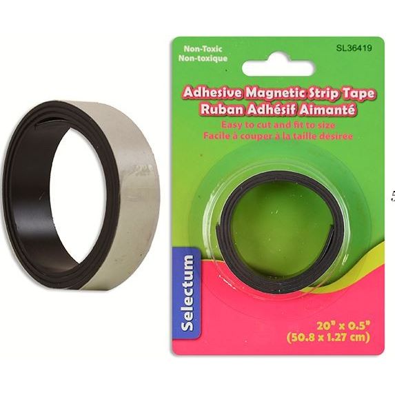 Adhesive Magnetic Tape 20"x0.5"