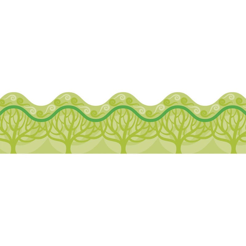 Eco Tree Scalloped Border