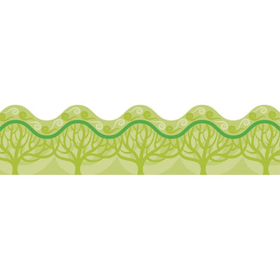 Eco Tree Scalloped Border