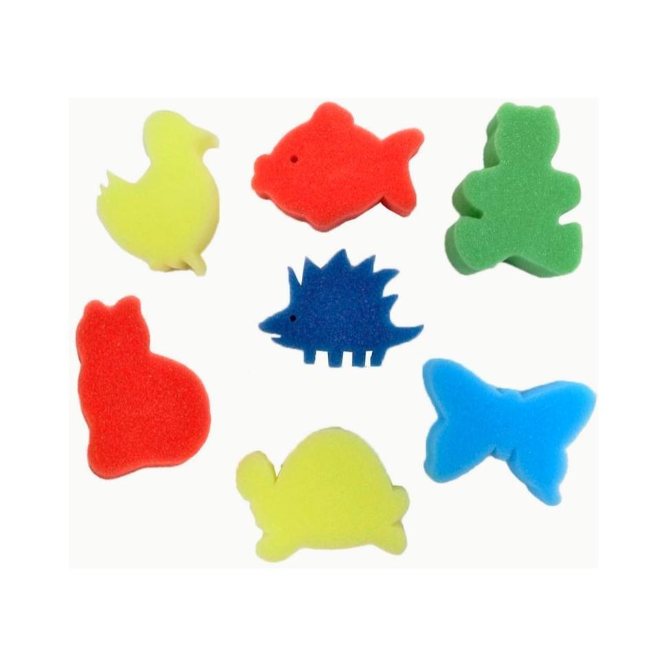 Animal Shape Sponges 7/pk