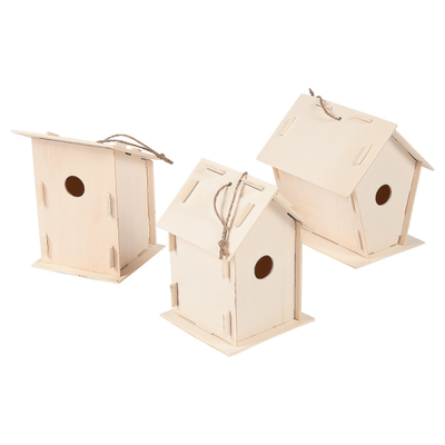 DIY Unfinished Wood Birdhouses - Makes 12