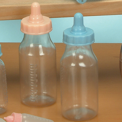 Baby Bottle 4 1/2" Blue 12/pk