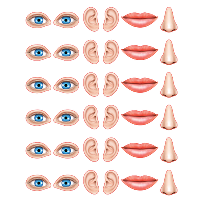My Face Stickers Die Cut Color Print 10/pk