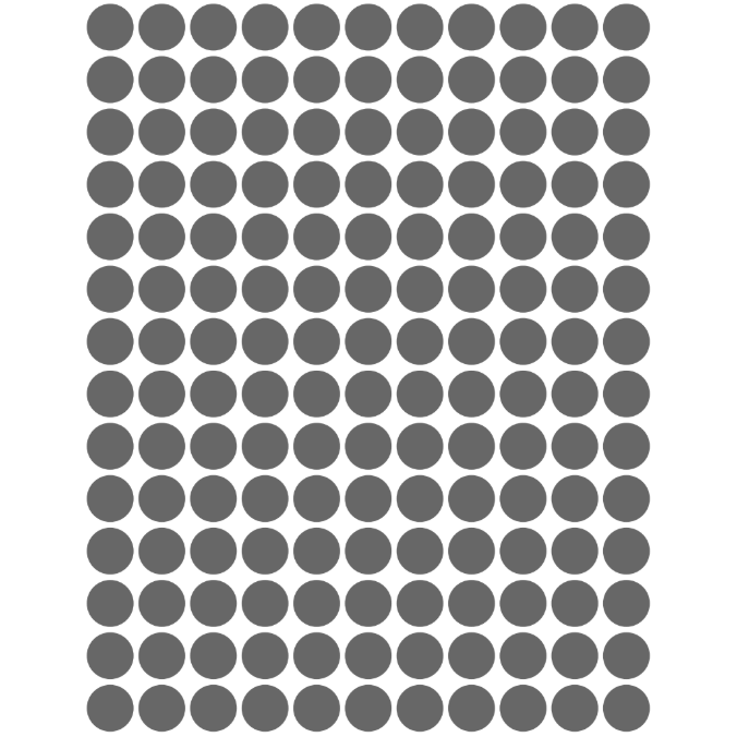 Color Coding Dot Stickers All 1/4" Silver 10mm Metallic 25/pk