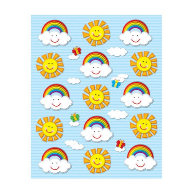 Suns & Rainbows Shape Stickers 6/sheets