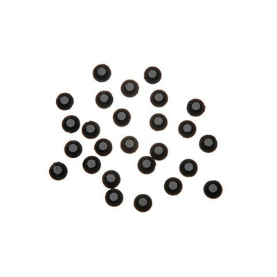 Stick On Rhinestones - Round - Black - 5mm (Discontinued)