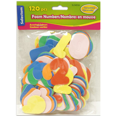 adhesive foam numbers 120 pcs