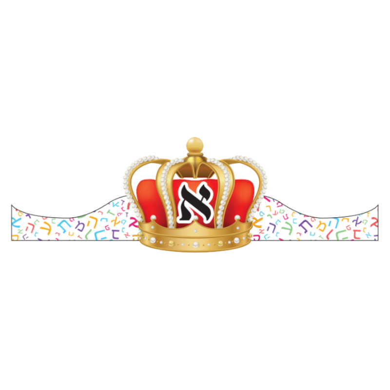 Alef Beis Crown 22" x 5"  20/pk