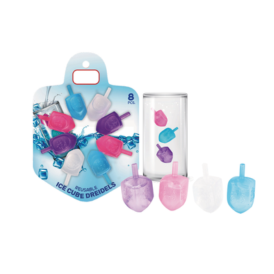 Reusable Ice Cubes  Dreidels  8pk.