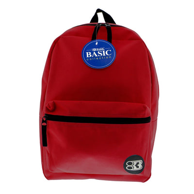 16" Burgundy Basic Backpack