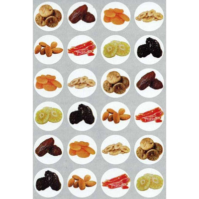 Nuts and Dried Fruit Stickers 1" (10 Sheets)