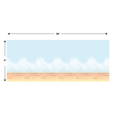 Desert Sky & Sand Backdrop 4' x 30'  1/Pkg